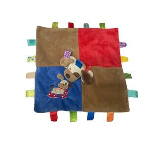Taggies Buddy Puppy Dog Security Baby Blanket Mary Meyers Signature Lovey 13x13